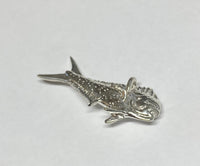 Sterling Silver and Genuine Diamond Bull Dolphin "Mahi-Mahi" Fish Pendant