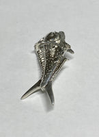 Sterling Silver and Genuine Diamond Bull Dolphin "Mahi-Mahi" Fish Pendant