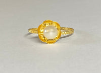 14 Karat Yellow Gold and Genuine 6mm Round Freshwater Pearl Ring