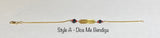 10 Karat Yellow Gold Dios Me Bendiga or God Bless Me Genuine Azabache Jet-Coral Curb Link 6 1/2" Kids Bracelet