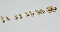 10 Karat Yellow Gold Polished Ball Post Stud Earrings (Available in 3mm-4mm-5mm-6mm-8mm Size)