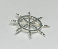 Ship-Boat Steering Wheel Helm Pendant with Genuine Diamond