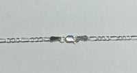 Sterling Silver Figaro Chain (2mm or 2.50mm in different lengths)