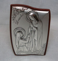 Laminate Sterling Silver Our Lady of Lourdes Decorative Ornament