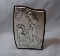 Laminate Sterling Silver Our Lady of Lourdes Decorative Ornament