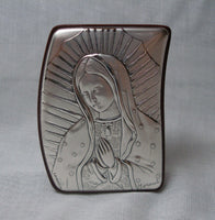 Laminate Sterling Silver Our Lady of Guadalupe Decorative Ornament