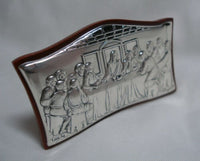 Laminate Sterling Silver Last Supper "Ultima Cena" Decorative Ornament