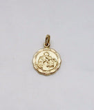 Vintage 14k Yellow Gold Communion "Ricordo della Comunione" Medal From Italy