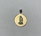 14 Karat Yellow Gold Saint Lazarus "San Lazaro" 21mm (Nickel Size) Medal