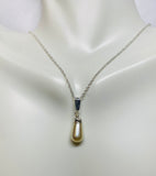 Sterling Silver and Mallorca Pearls Pendant with Chain or Earrings