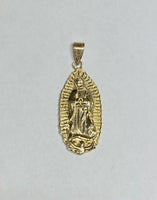 14 Karat Yellow Gold Our Lady of Guadalupe Pendant