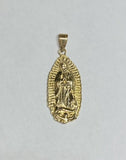 14 Karat Yellow Gold Our Lady of Guadalupe Pendant