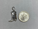 Sterling Silver Cowboy Boot Charm