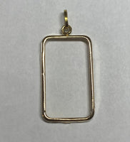 18K Yellow Gold Frame for Half Ounce Credit Suisse Gold Bar