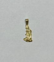 14 Karat Yellow Gold Saint Lazarus "San Lazaro" Charm