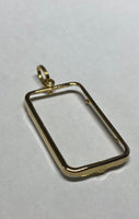 18K Yellow Gold Frame for Half Ounce Credit Suisse Gold Bar