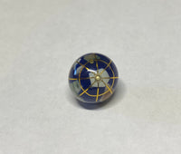 14K Yellow Gold 3-D Enamel World Globe Charm