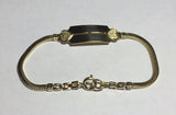 NOS 1960's Forstner 1/20 12K Gold Filled Double Heart 7" ID Bracelet with Box