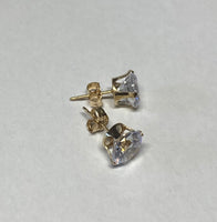 14 Karat Yellow Gold Filled CZ Studs (5mm - 6mm - 8mm)