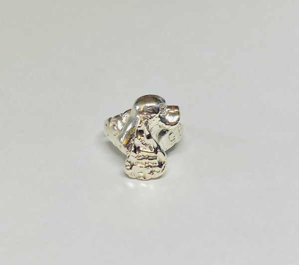 Sterling Silver Cocker Spaniel Dog Ring - Size 6