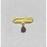 10 Karat Yellow Gold Dios Me Bendiga with Genuine Azabache Baby Pin