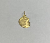 14K Girl Head Charm (Small Size)