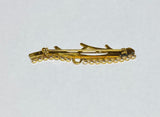 Vintage 1950's 12 Karat Yellow Gold Filled by Elco 2" Branch Design Brooch Pin