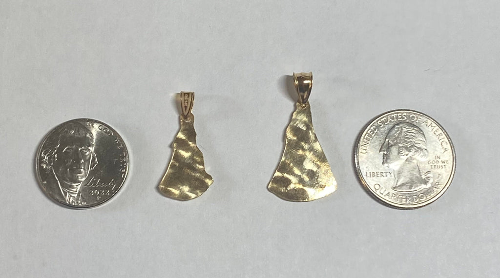 14 Karat Yellow Gold Our Lady of Charity "Caridad del Cobre" Pendant ...