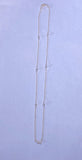 14 Karat Yellow Gold and Genuine 4mm Freshwater Pearl 18" Cable Link Station Necklace