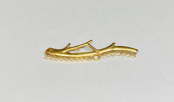 Vintage 1950's 12 Karat Yellow Gold Filled by Elco 2" Branch Design Brooch Pin