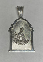 Sterling Silver Our Lady of Altagracia "Virgen de la Altagracia" 2.38" Chapel Medal