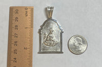 Sterling Silver Our Lady of Altagracia "Virgen de la Altagracia" 2.38" Chapel Medal