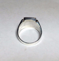 Sterling Silver & Genuine 0.15 Carat TW Diamond Masonic Lodge Ring