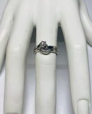 Vintage 1960's NOS 18 Karat White Gold and Genuine Diamond Bridal Set