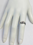 Vintage 1960's NOS 18 Karat White Gold and Genuine 0.10ct Diamond Bridal Set