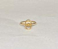 Vintage 1960's NOS 18K Yellow Gold Knot Design Size 4 Ring