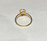 Vintage 1960's NOS 18K Yellow Gold Knot Design Size 4 Ring