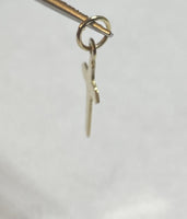 14 Karat Yellow Gold Dainty Polished Cross Charm (Available with or without chain)