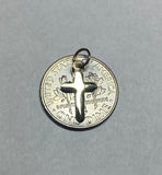 14 Karat Yellow Gold Dainty Polished Cross Charm (Available with or without chain)