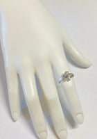 Vintage 1960's NOS 18 Karat White Gold and Genuine 0.25ctw Diamond Solitaire Ring