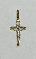 14 Karat Two-tone Gold INRI Crucifix Pendant