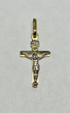 14 Karat Two-tone Gold INRI Crucifix Pendant