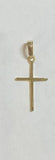 14 Karat Yellow Gold Polished Cross Pendant