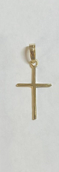 14 Karat Yellow Gold Polished Cross Pendant