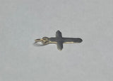 14 Karat Yellow Gold Dainty Polished Cross Charm (Available with or without chain)