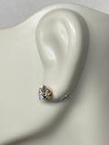 14 Karat Yellow Gold 6mm (2 Carat total weight) Cubic Zirconia Stud Earrings