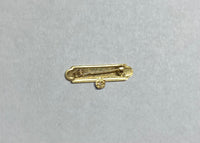 10 Karat Yellow Gold "God Bless Me" Baby Pin with Birthstone