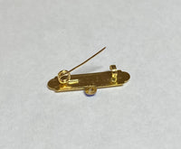 10 Karat Yellow Gold "God Bless Me" Baby Pin with Birthstone