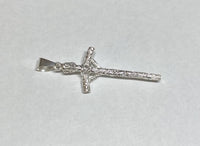 Sterling Silver Saint John Paul and Pope Francis Crucifix Pendant