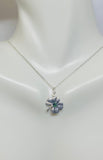 Sterling Silver 925 with Swarovski Element Four Leaf Clover Charm (16", 18" or 20" chain)